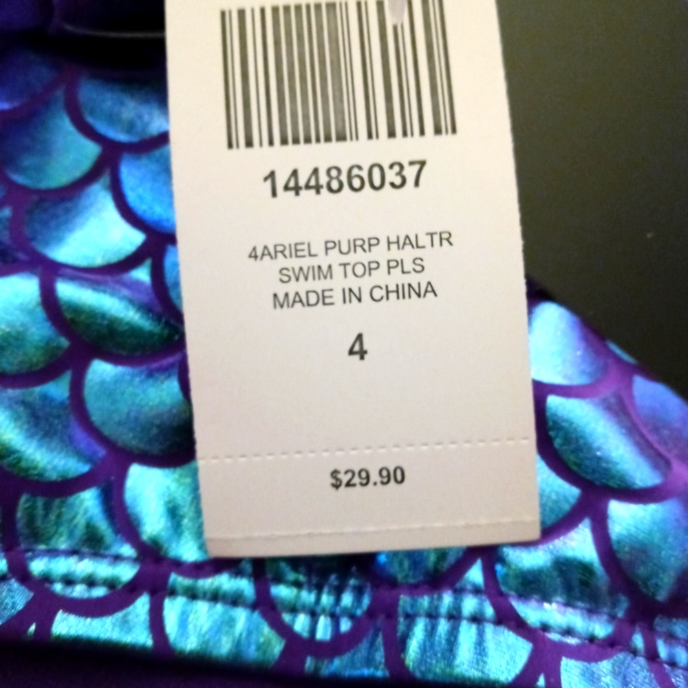 SWIM BIKINI TOP & BOTTOMS SIZE 4